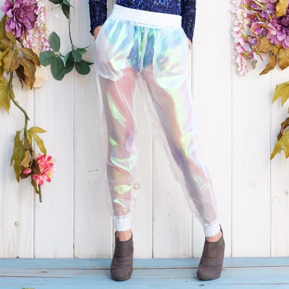 Iridescent Sheer Joggers - Warrior Within Designs - Picture 6 of 6